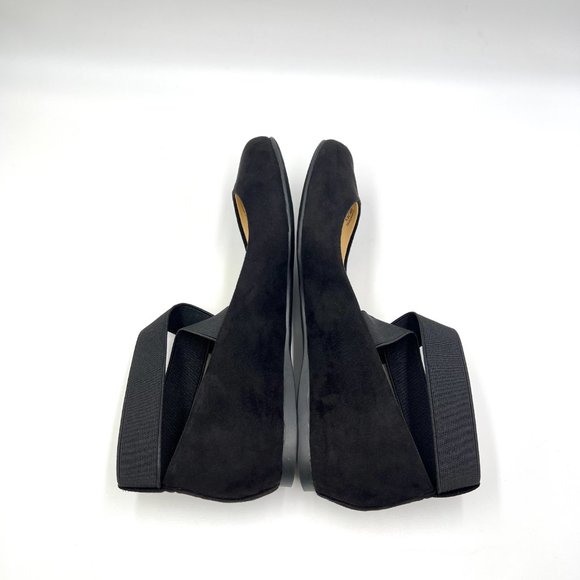 Jessica Simpson‎ Womens Size 6 Black Faux Vegan Suede Leather Ballet Flat Shoes - Picture 8 of 10